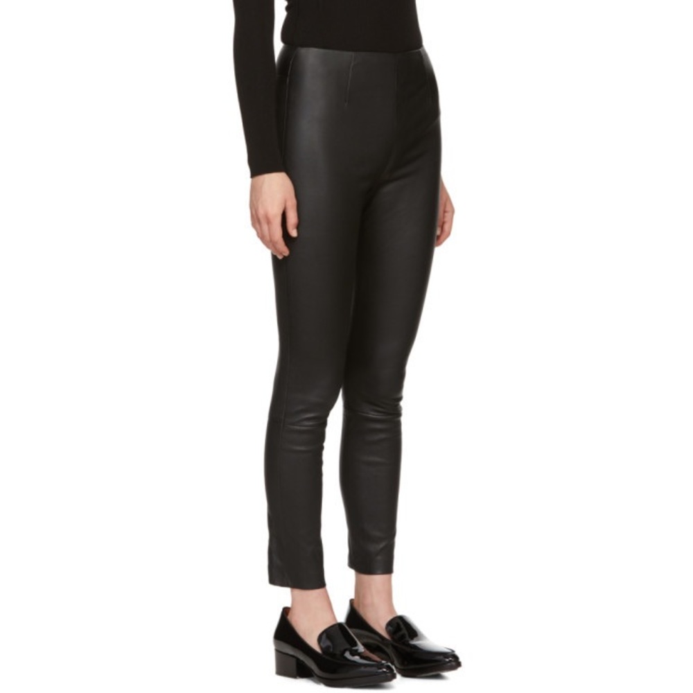 T Alexander Wang - Lambskin Leather Cropped Skinny Pants - Size 8